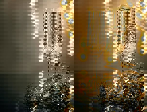 Christmas Champagne Glasses